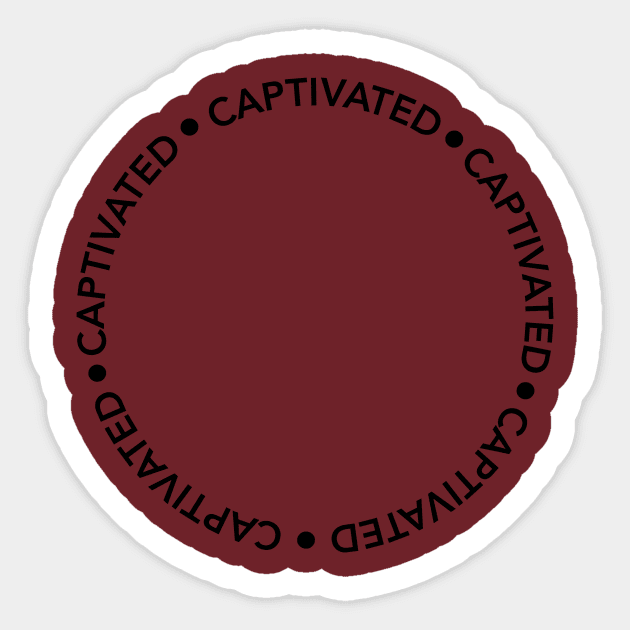 Captivating, grabs your attention t-shirt Sticker by Kingdomtshirts320